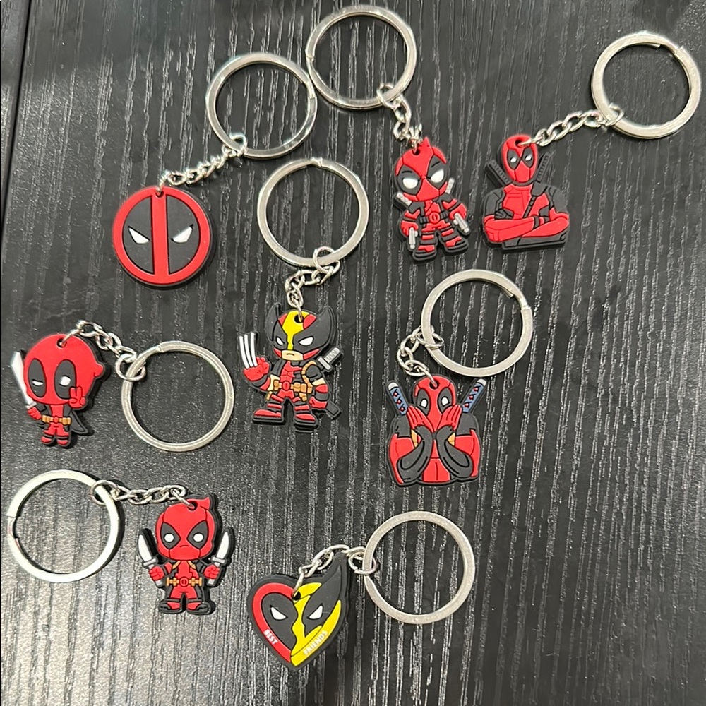 Wolverine Deadpool Assorted Keychains Sold Separately